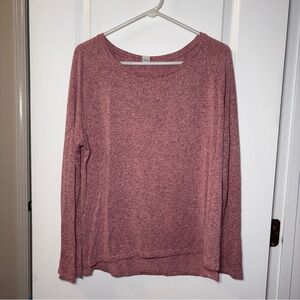 Women’s Old Navy Women's Long Sleeve Crewneck Top in Rose Heather Size: M